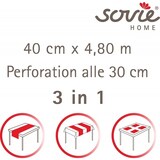 thumbnail of Sovie HOME Tischläufer Erdbeeren in Rot-Weiß aus Linclass® Airlaid 40 cm x 4,80 m, 1 Stück - Erdbeeren Frühling Sommer Karo Muster
