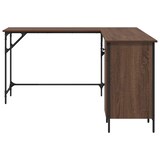 thumbnail of vidaXL Schreibtisch Braun Eichen-Optik 141x141x75 cm Holzwerkstoff