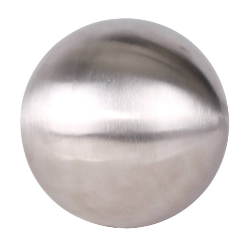 Dekokugel Schwimmkugel edelstahl matt gebürstet silber Gartendeko 28cm : 28 cm : matt