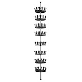 thumbnail of tectake Carrusel para zapatos 26,5x100-300cm, sitio para 48 pares de zapatos 300 x 26,5 cm Negro