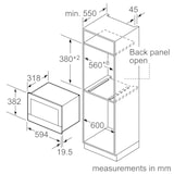 thumbnail of Bosch Serie  8, Einbau-Mikrowelle, 60 x 38 cm, Edelstahl BEL634GS1