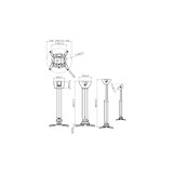 thumbnail of Vogels PPC 1555 Projektor-Deckenbefestigung verstell- und verdeckbar silber