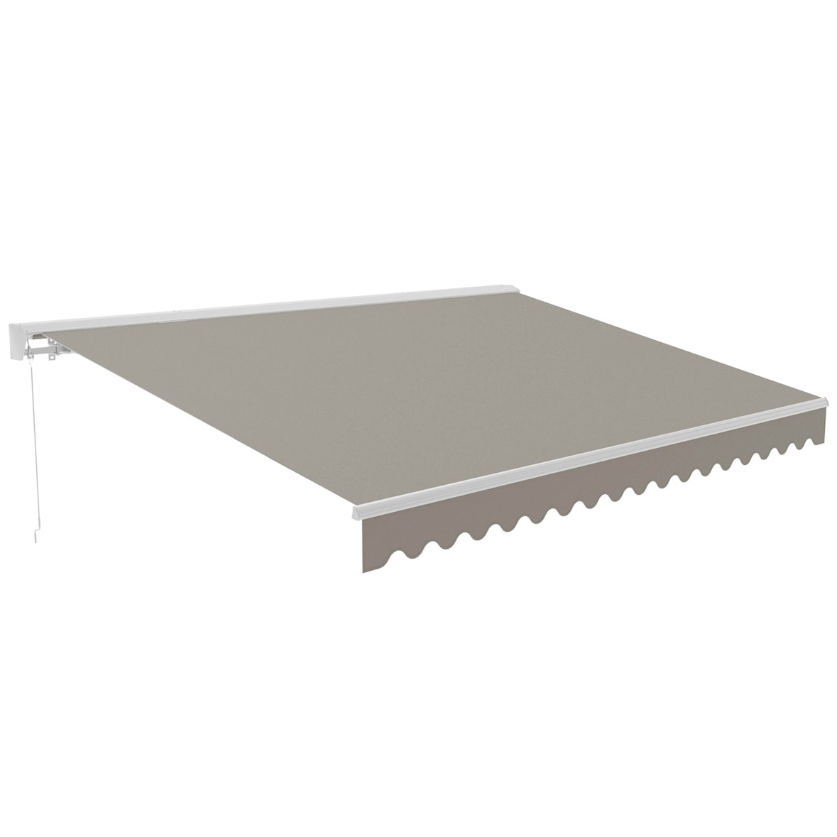 Store banne semi-intégral 2 x 2,50 m en aluminium beige