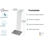 thumbnail of SET: Desinfektionsspender SENSOR Blanc Cosmos versch. Farben + Tischständer weiß +3x 1-Liter Hautdesinfektion : Farbe - Silber / Schwarz
