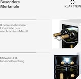 thumbnail of Klarstein Shiraz 12 Slim Uno Weinkühlschrank 32l/12Fl.Touch 85 W 5-18 °C LED Weißes Glas