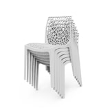 thumbnail of METRO PROFESSIONAL Sedia impilabile da esterno Maurage, plastica, 52 x 51 x 81 cm, bianco