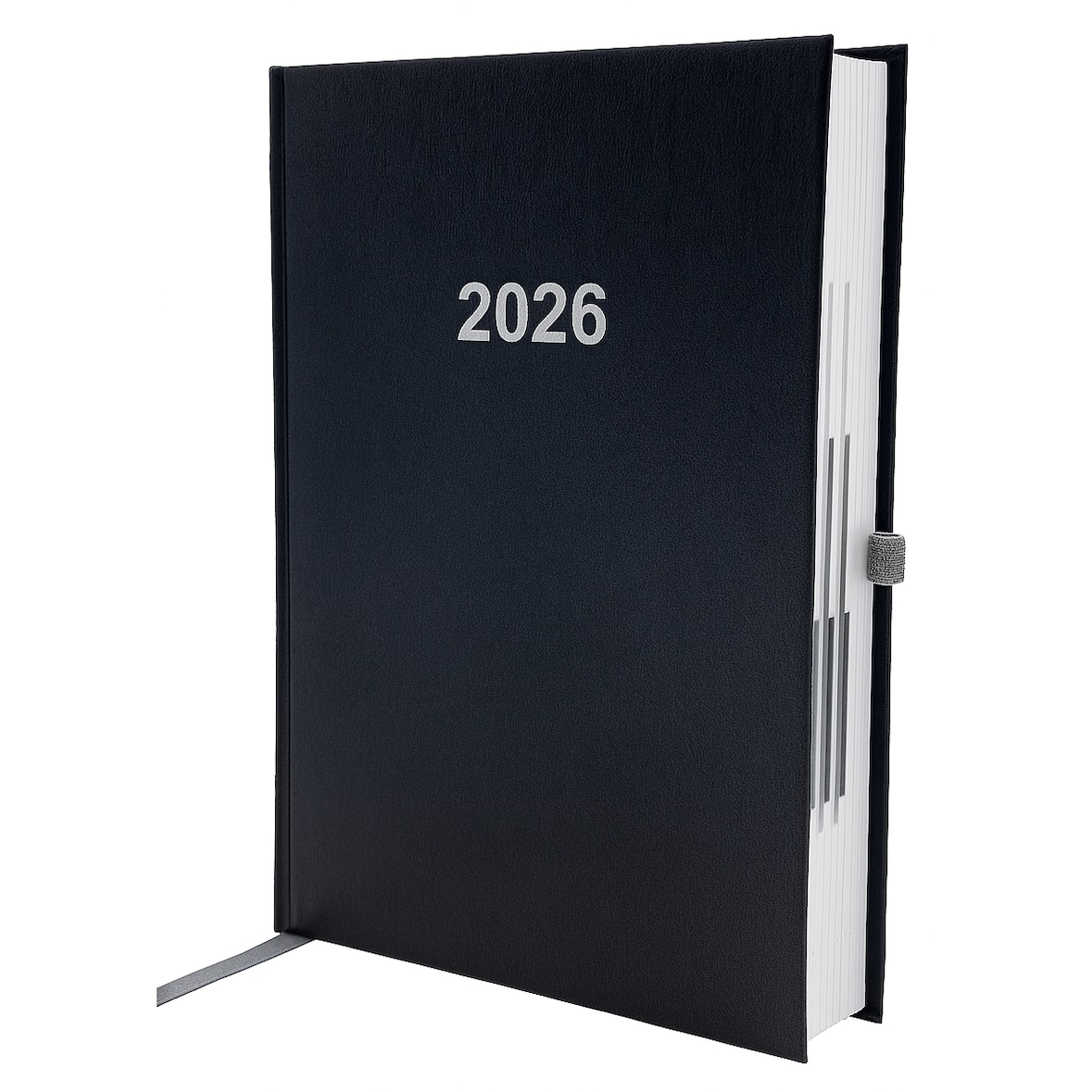 2026 ADINA Buchkalender Chefplaner A5 schwarz 1 Tag 1 Seite