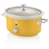 thumbnail of SWAN SF17021YELNEU Retro Slow Cooker 3,5L, Antihaft-Keramisches PFOA- und PTFE-freies, Vintage, Gelb, 200W