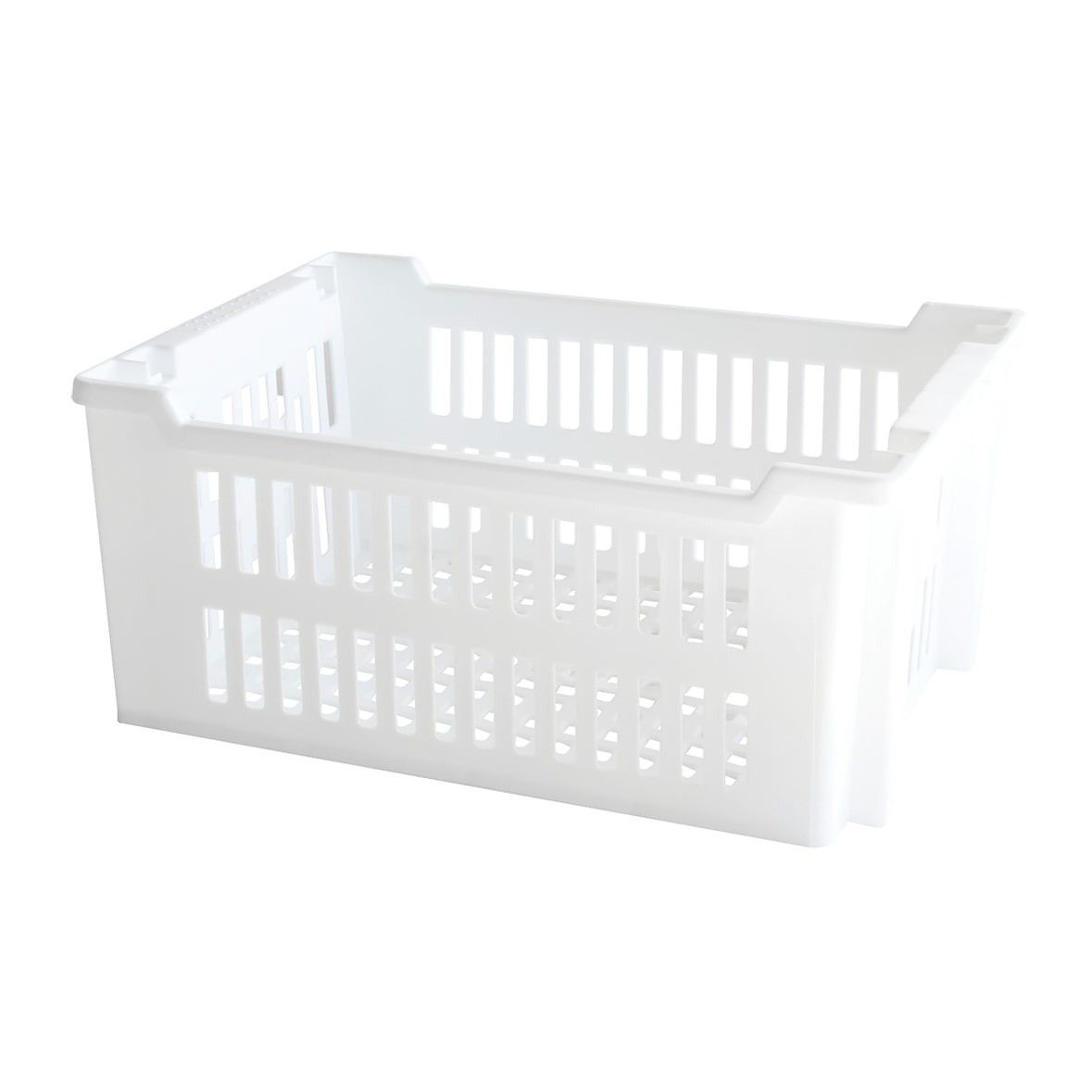 GILAC Caisse ajourée empilable emboîtable 400 x 300 x 175 mm - 14 L - 2 couleurs - 14 L - Blanc G184001