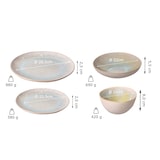 thumbnail of Palmer Serviesset Light Blue Sea Stoneware 6-persoons 24-delig Blauw