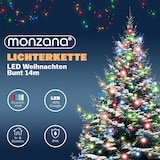 thumbnail of Monzana Lichterkette 700 LED mehrfarbig bunt Fernbedienung Innen Außen Weihnachtsbaum Weihnachten Deko Weihnachtsdeko