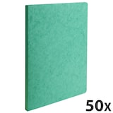 thumbnail of Exacompta 11503H 50x Aktendeckel, gerillter Rücken, für bis zu 350 Blatt, aus Colorspan-Karton 400g, 24x32cm für Format DIN A4 - Grün