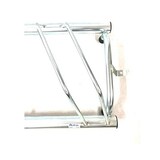 thumbnail of Andrys - Rastrelliera Porta Biciclette a Terra Inclinato, con Tappi, Zincato a Freddo, Colore Argento, 100 x 42 x 40 cm, 3 Posti