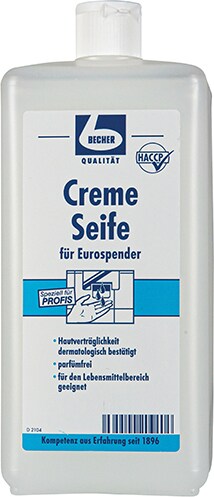 Dr. Becher 12x Creme Seife 1 l weiss für Eurospender
