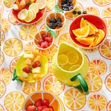 thumbnail of Kanne 15cm Keramik in Zitronen Form - Karaffe Krug Trinkgeschirr Servierkanne Wasserkanne Saftkanne Limonadenkrug Dekokrug Früchte Geschirr Gelb Grün