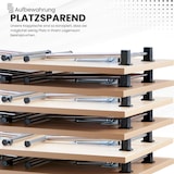 thumbnail of bümö Klapptisch weiß 138 x 69 cm klappbar & stapelbar, klappbarer Schreibtisch, Klappschreibtisch, Tisch klappbar, Klappbarer Tisch, Klapptisch