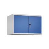 thumbnail of C+P Doppelter Aufsatzschrank Classic PLUS, 2 Abteile, HxBxT 50x80x50cm, Sicherheitsdrehriegel, Hellgrau/Enzianblau von PROREGAL