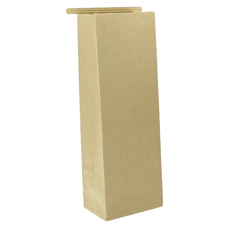 MONOUSO - Sacchetto SOS Kraft con chiusura 9+6x26 cm (50 Pezzi)