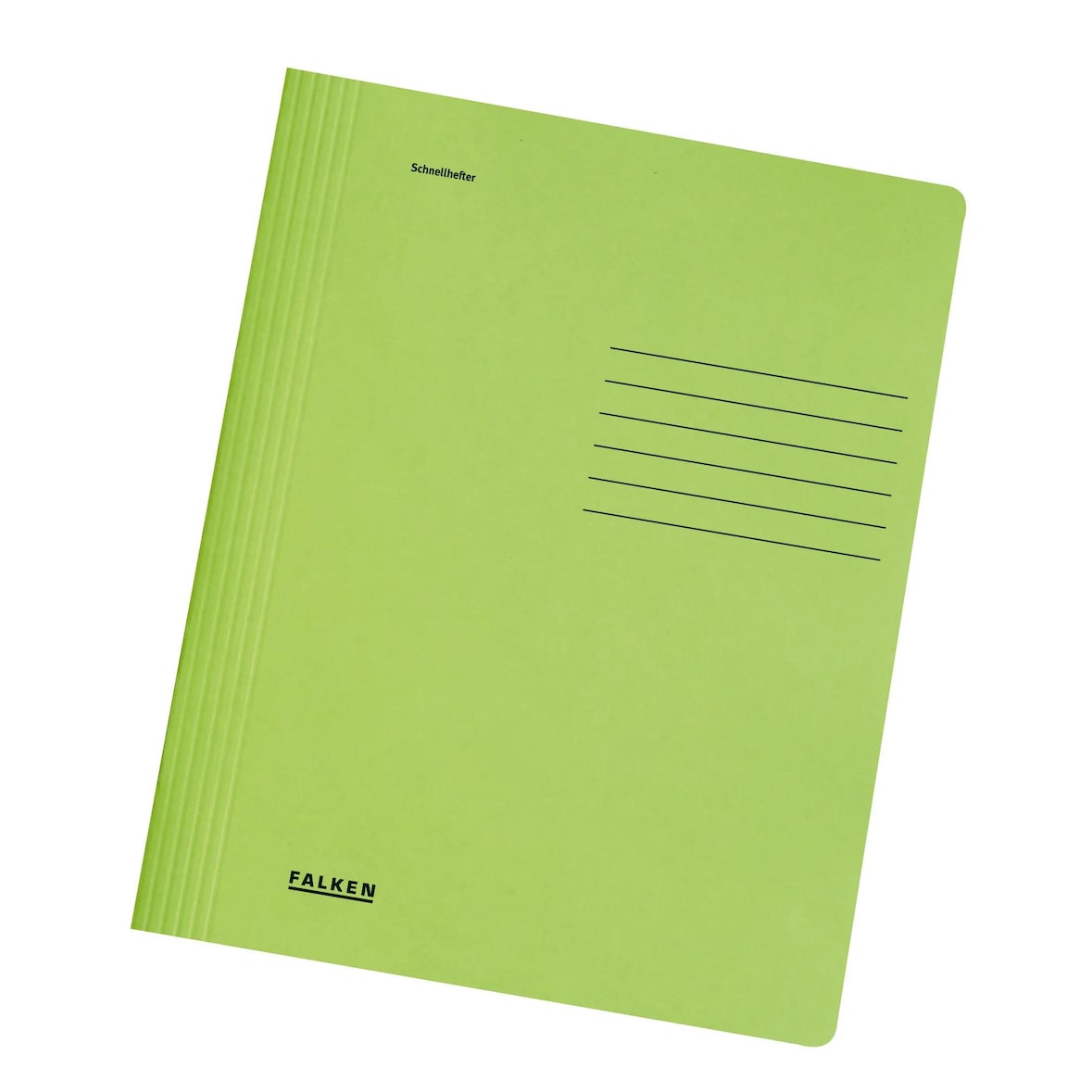 Falken 11287570 Schnellhefter Karton für DIN A4, 240g/m2 Manila-RC-Krt., intensivfarben, 25er Poly - Hellgrün