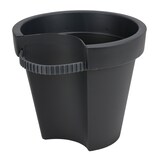 thumbnail of 9x Regenrinnentopf Ø 24cm Blumentopf für Fallrohr schwarz Pflanzenkorb Schwarz 24