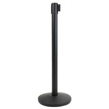 thumbnail of Danieli Store | Barrera de delimitación negra con cinta extensible hasta 3 m, retráctil | Base reforzada y cinta blanca/roja de 3 m