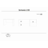 thumbnail of SARMOG SCRIVANIA L120 IN KIT in truciolare nobilitato color noce stelvio