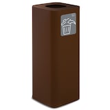 thumbnail of Stil Casa PURE contenitore per raccolta rifiuti, acciaio verniciato, 30x30xh. 80 cm, con pittogramma magnetico, 60 litri, corten.