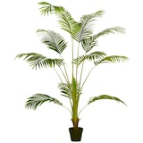 thumbnail of HOMCOM palmera areca artificial 170 cm árbol artificial con 11 hojas realistas y maceta de plástico decoración para interior salón oficina