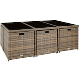 thumbnail of tectake set in rattan New York - naturale - 403642