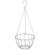 thumbnail of vidaXL Plantenbakken hangend 4 st met kokosbak staal Ø 30x52 cm zwart