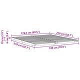 thumbnail of vidaXL Bedframe Wit 180 x 210 cm Massief grenenhout