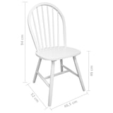 thumbnail of Chaises à manger lot de 4 blanc bois d'hévéa solide Modèle Altéa Design