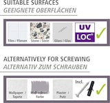 thumbnail of WENKO UV-Loc® WC-Garnitur Mod. Udine, Befestigen ohne Bohren mit innovativem Klebesystem