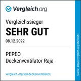 thumbnail of Energiespar Deckenventilator Raja 122 cm mit LED 122