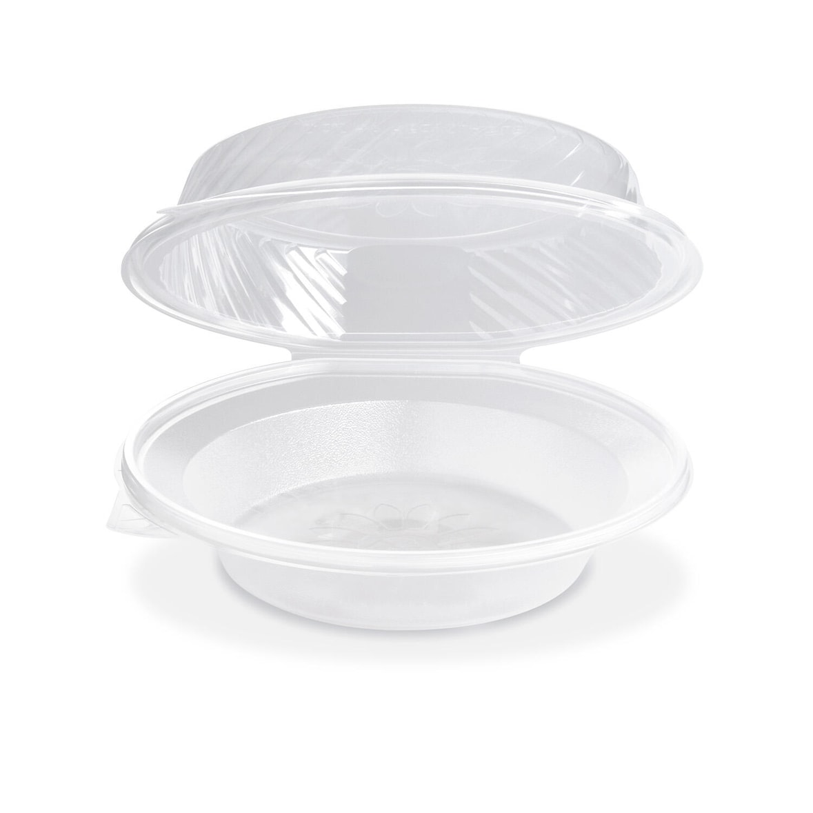 125x Salatschalen klar mit angehängtem Domdeckel 1700ml PP