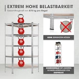 thumbnail of EASYmaxx Schwerlastregal 3er-Set - 1x Schwerlast-Eckregal/2x Schwerlastregal - silber/holzfarben