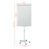 thumbnail of Flipchart Classic Mobil Rundfuß Stahl magnetisch weiß