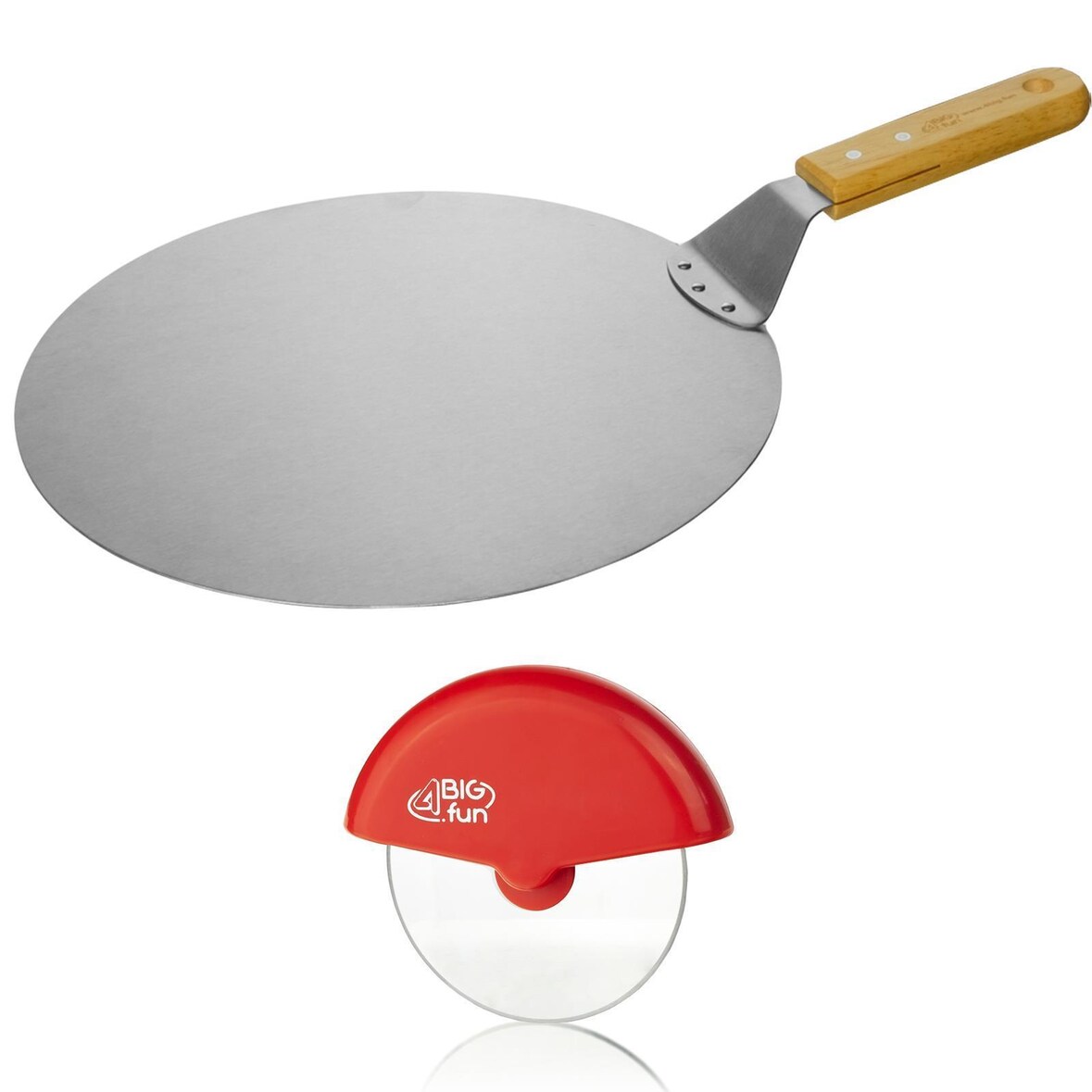 Ø30.5 Pizzaschaufel Pizzaheber Pizzaschneider Pizzamesser Pizzarad Set Cutter