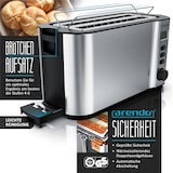 thumbnail of Arendo Frühstücksset 2-teilig, Eierkocher SEVENCOOK, 4-Scheiben Langschlitztoaster, Silber