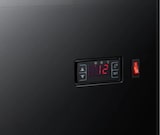 thumbnail of Getränke- und Gebäckvitrine Doppeltemperatur 78 Liter 4-seitig verglast schwarz +2/+10 °C – +30/+90 °C 44,7x40x96,9h cm