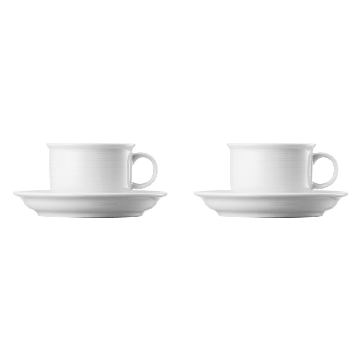 2 x Kaffeetasse 2-tlg. - THOMAS TREND - Dekor Weiß - 1 Set