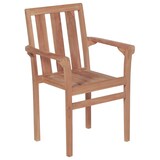 thumbnail of vidaXL Stapelbare Gartenstühle mit Kissen 6 Stk. Massivholz Teak