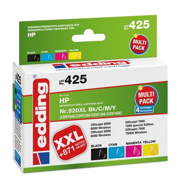 Edding Tinte 425 HP 920XL (CD975/CD972/CD973/CD974) Multipack