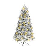 thumbnail of Tarrington House Albero di Natale a LED, acciaio / PVC / PE, Ø 120 x 213 cm, 400 lampadine LED a luce bianca calda