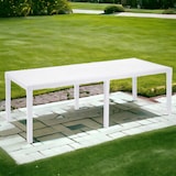thumbnail of Table rectangulaire extensible Queen 220 x 90 x 72 cm blanche