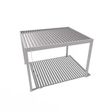 thumbnail of Weide Classic | Pergola Aluminium freistehend | 3 x 3,6 M | Lamellendach Ivory Sand