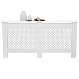 thumbnail of ECD Germany Heizkörperverkleidung Wabenmuster 152x19x82 cm Weiß, MDF lackiert, Heizungsverkleidung Heizkörperabdeckung für Wohnzimmer & Schlafzimmer