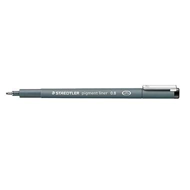 STAEDTLER Feutre Pigment liner 308 pointe calibrée 0.8 mm noir