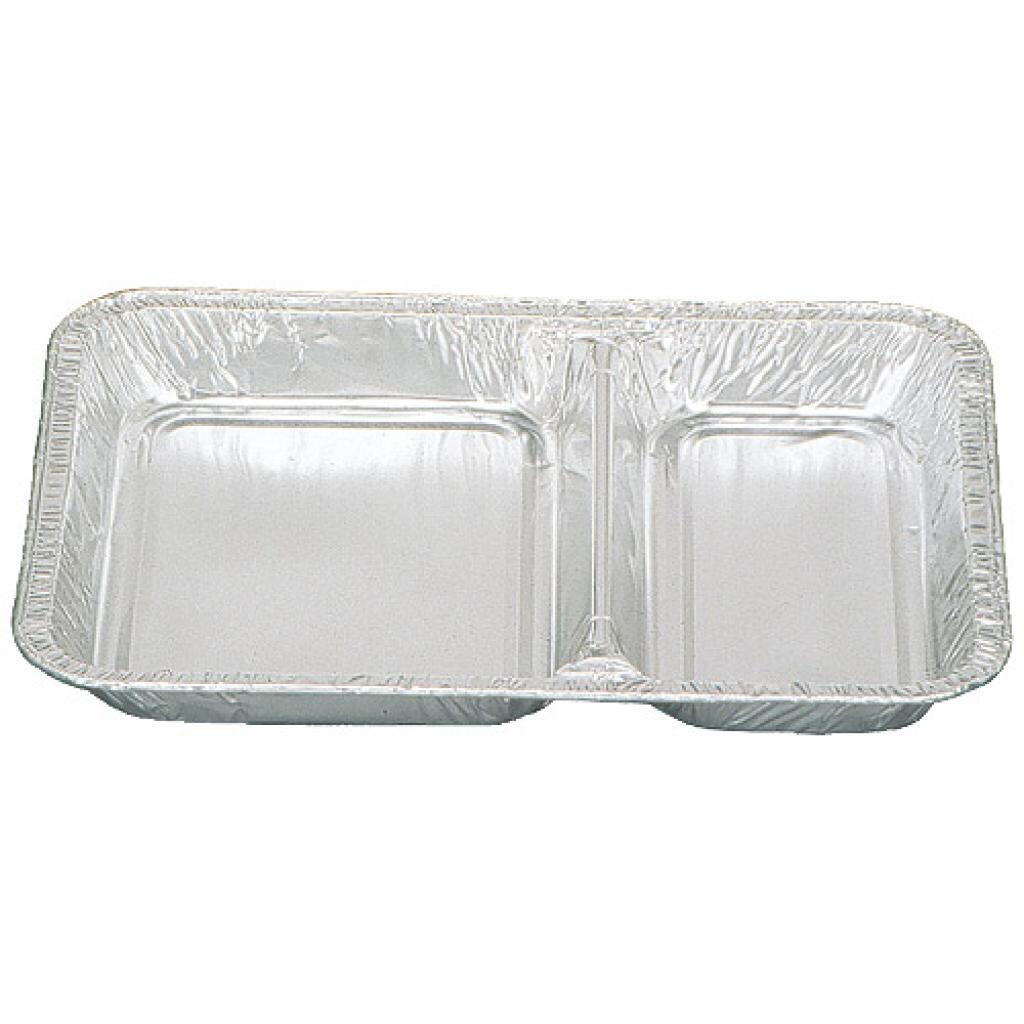 Firplast Barquette aluminium 2 compartiments h 30 mm (x1000)