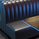 thumbnail of 360Home Gastro Sitzbank Dinerbank Sofa Gastronomiemöbel Cafe Bar Restaurants Hotel Einrichtung Stuhl 120*65*85cm 【A28-91 】Schwarz